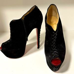 LOUBOUTIN booties, hardly worn